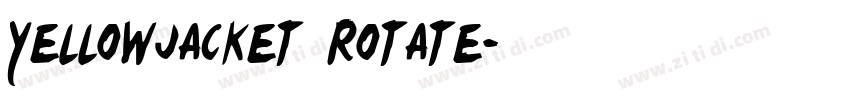 Yellowjacket Rotate字体转换